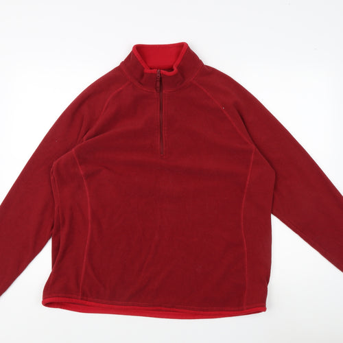 Mountain Warehouse Women’s Red Fleece Pullover Sweatshirt