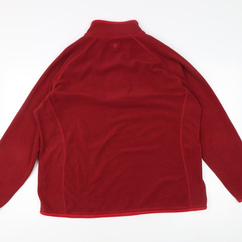 Mountain Warehouse Women’s Red Fleece Pullover Sweatshirt