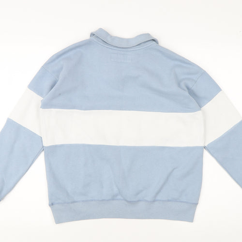 Abercrombie Kids Boys Blue & White Sweatshirt, Size 13-14