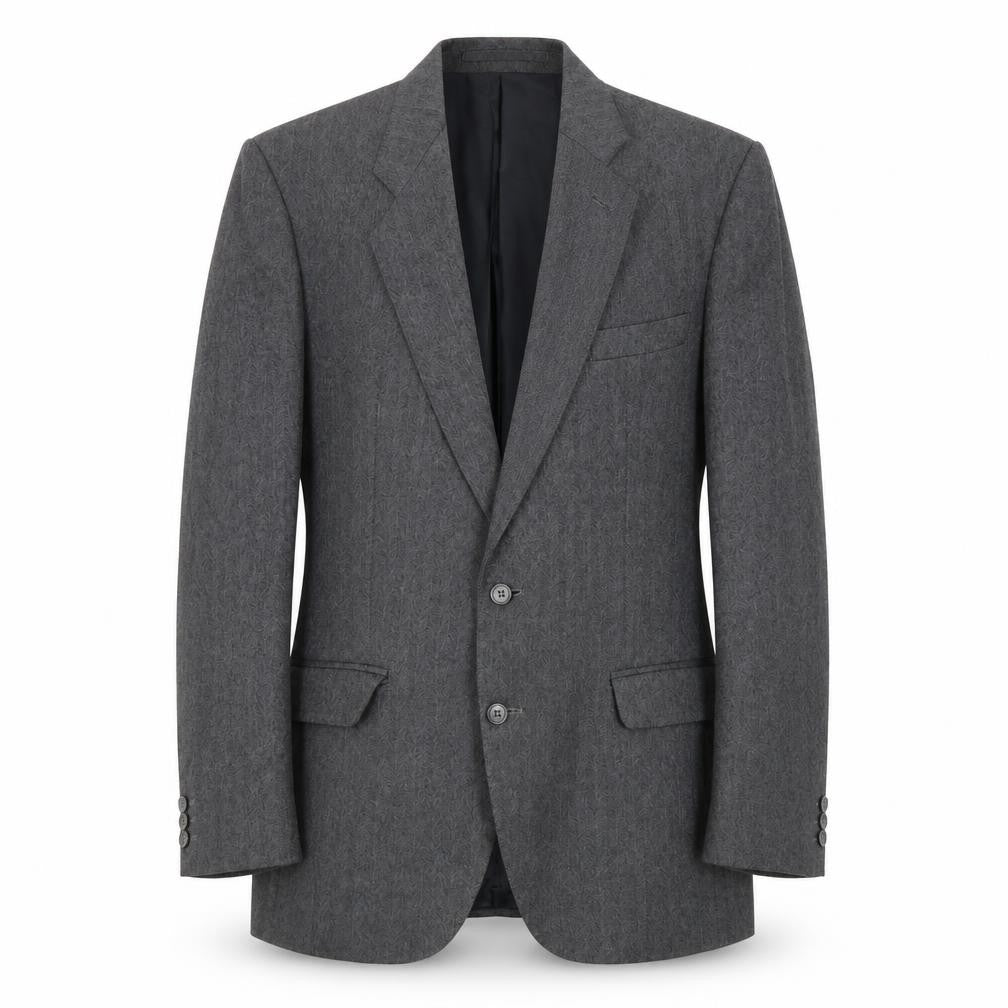 Front view of Van Heusen Men's Grey Regular Fit Blazer 40R