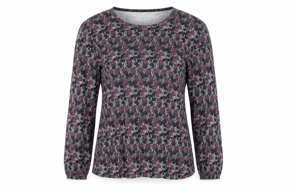 Front view of Faithful & True Women's Multicoloured Geometric Blouse 12