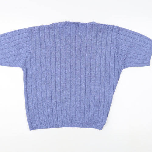 Honor Millburn Women's Blue Cable-Knit Jumper Size M