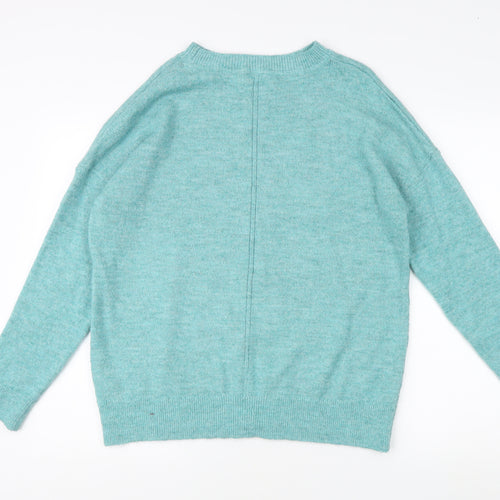 s.Oliver Women's Blue Jumper Size 14 Crew Neck