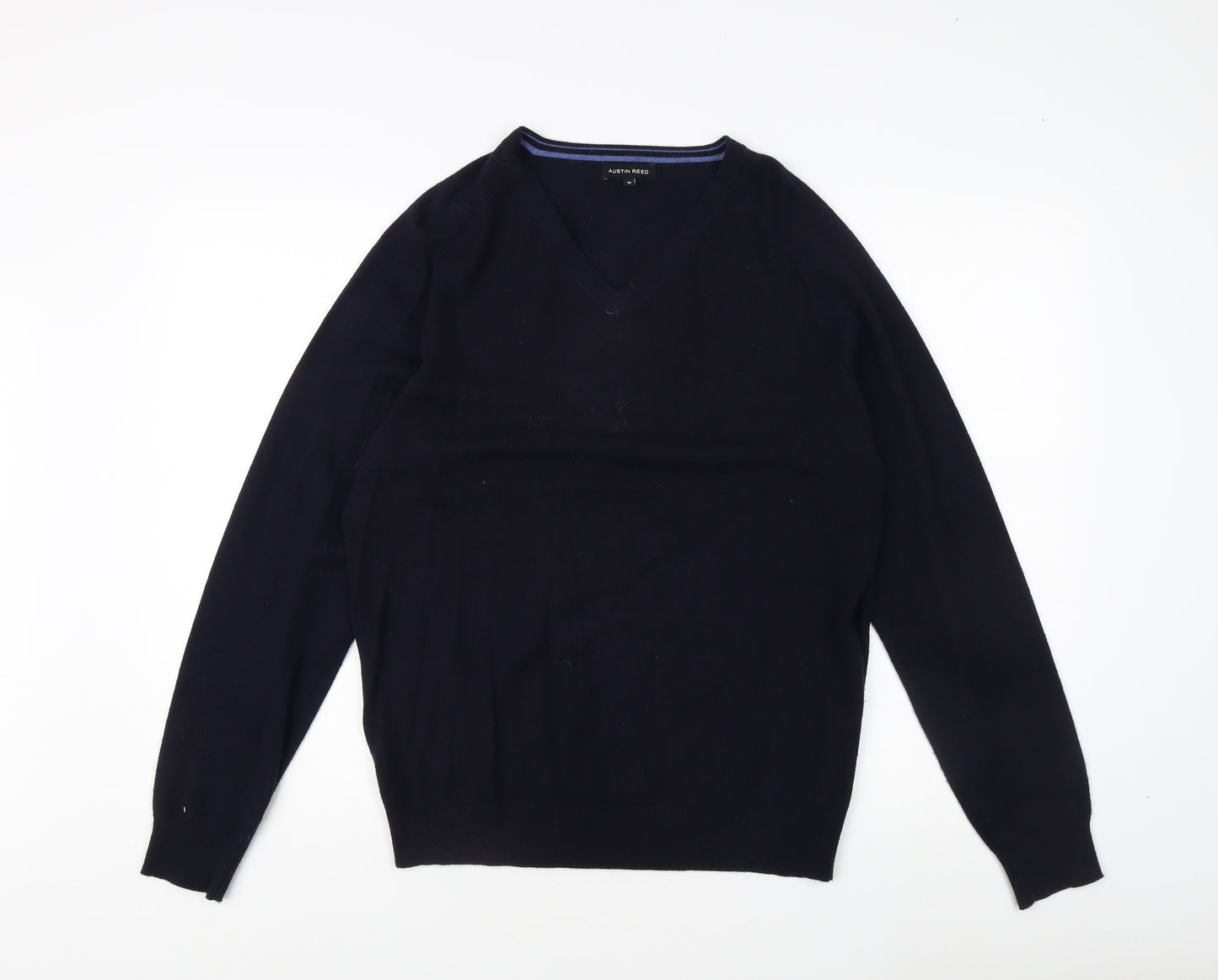 Austin Reed Men's Black V-Neck Pullover Jumper M