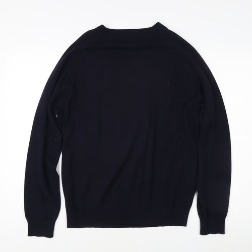 Austin Reed Men's Black V-Neck Pullover Jumper M