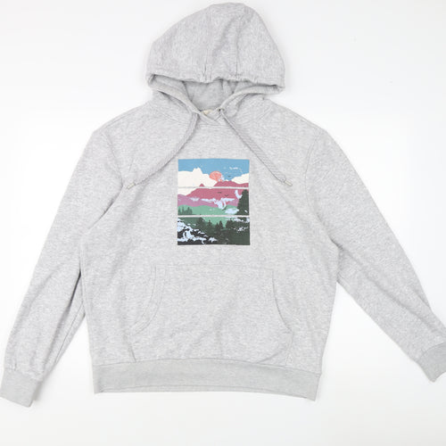 Mountain Warehouse Women's Grey Hoodie, UK 12, Graphic Print