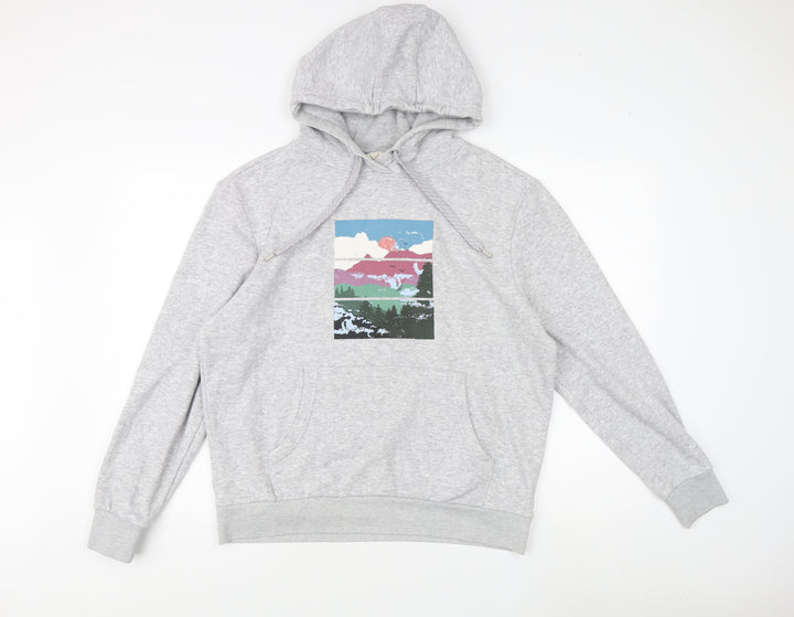 Mountain Warehouse Women's Grey Hoodie, UK 12, Graphic Print
