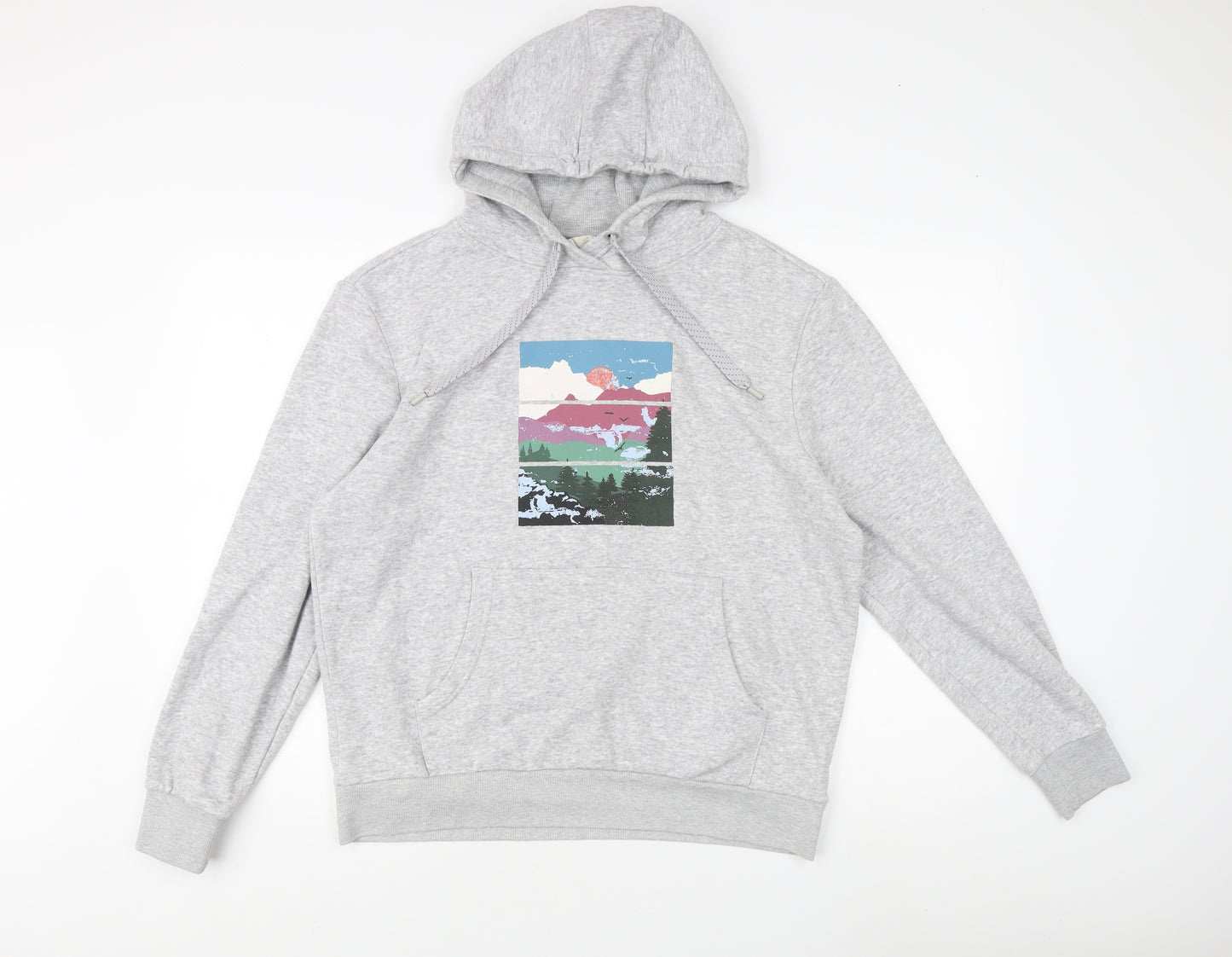 Mountain Warehouse Women's Grey Hoodie, UK 12, Graphic Print