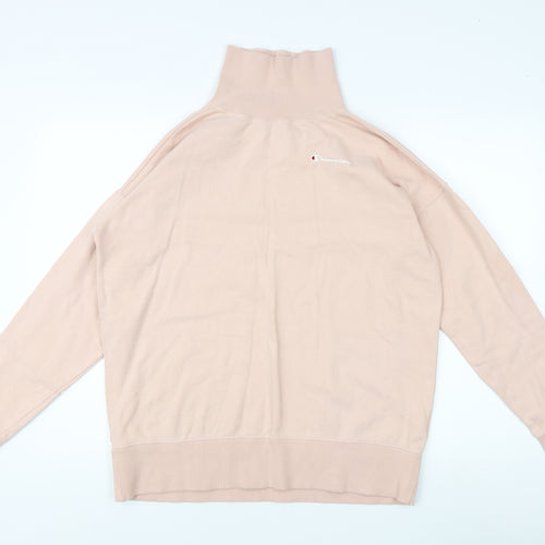 Champion Women Beige XS Pullover Sweatshirt Logo