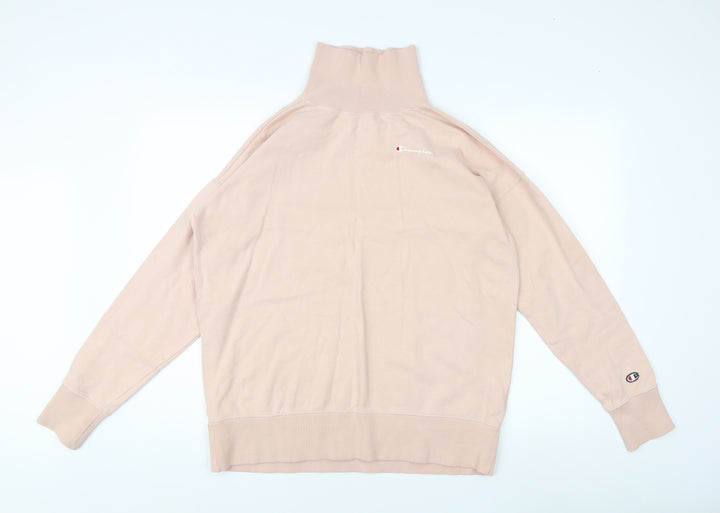 Champion Women Beige XS Pullover Sweatshirt Logo