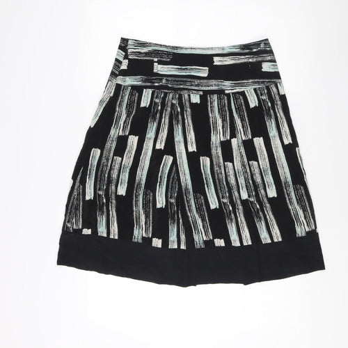Reiss Women's Black Geometric Print Skirt