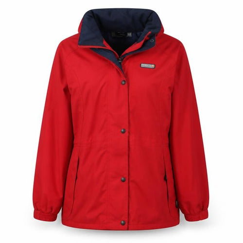 Regatta Women's Red Hooded Waterproof Jacket Size 12