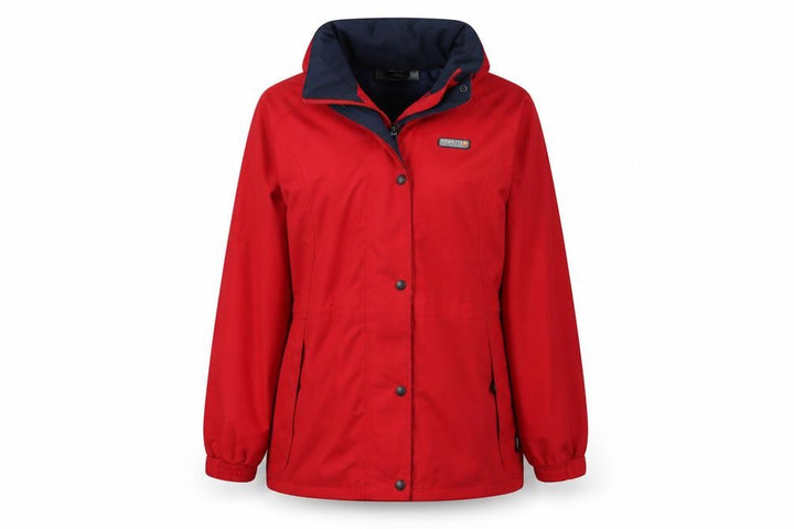 Regatta Women's Red Hooded Waterproof Jacket Size 12