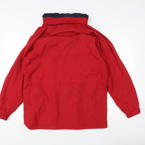 Regatta Women's Red Hooded Waterproof Jacket Size 12