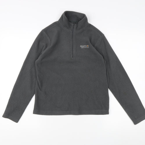 Regatta Boys' Grey Fleece 1/4 Zip Sweatshirt, 11-12 Years