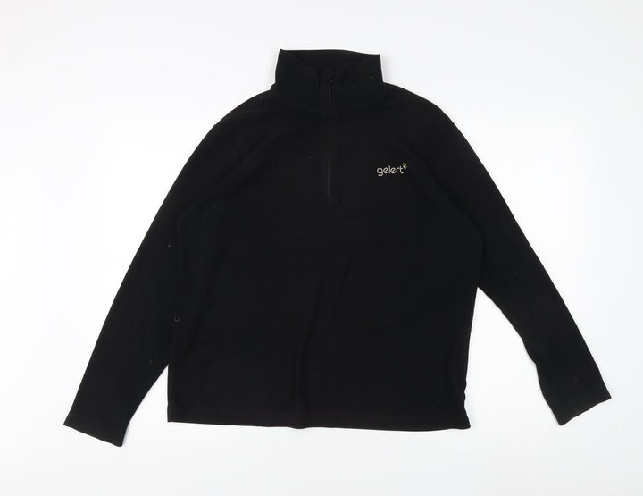 Gelert Men's Black Fleece Pullover Sweatshirt Size S