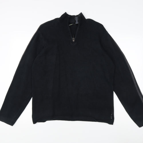 DKNY Men's Black Pullover Jumper - Size M