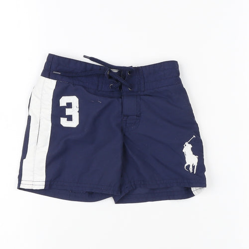Polo Ralph Lauren Boys Blue Swim Trunks, 24 Months