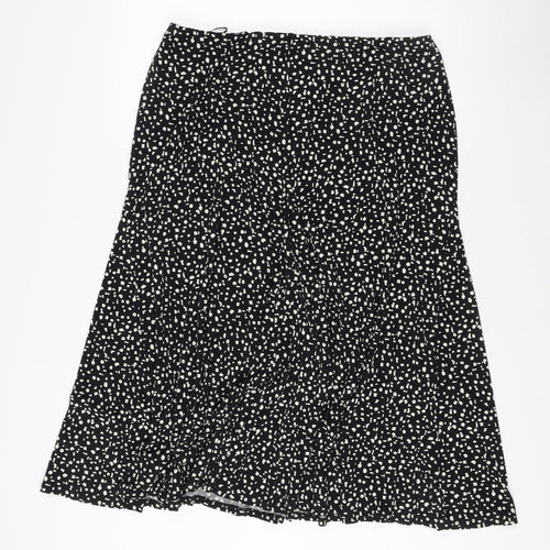 Viyella Women’s Black Polka Dot Skirt L