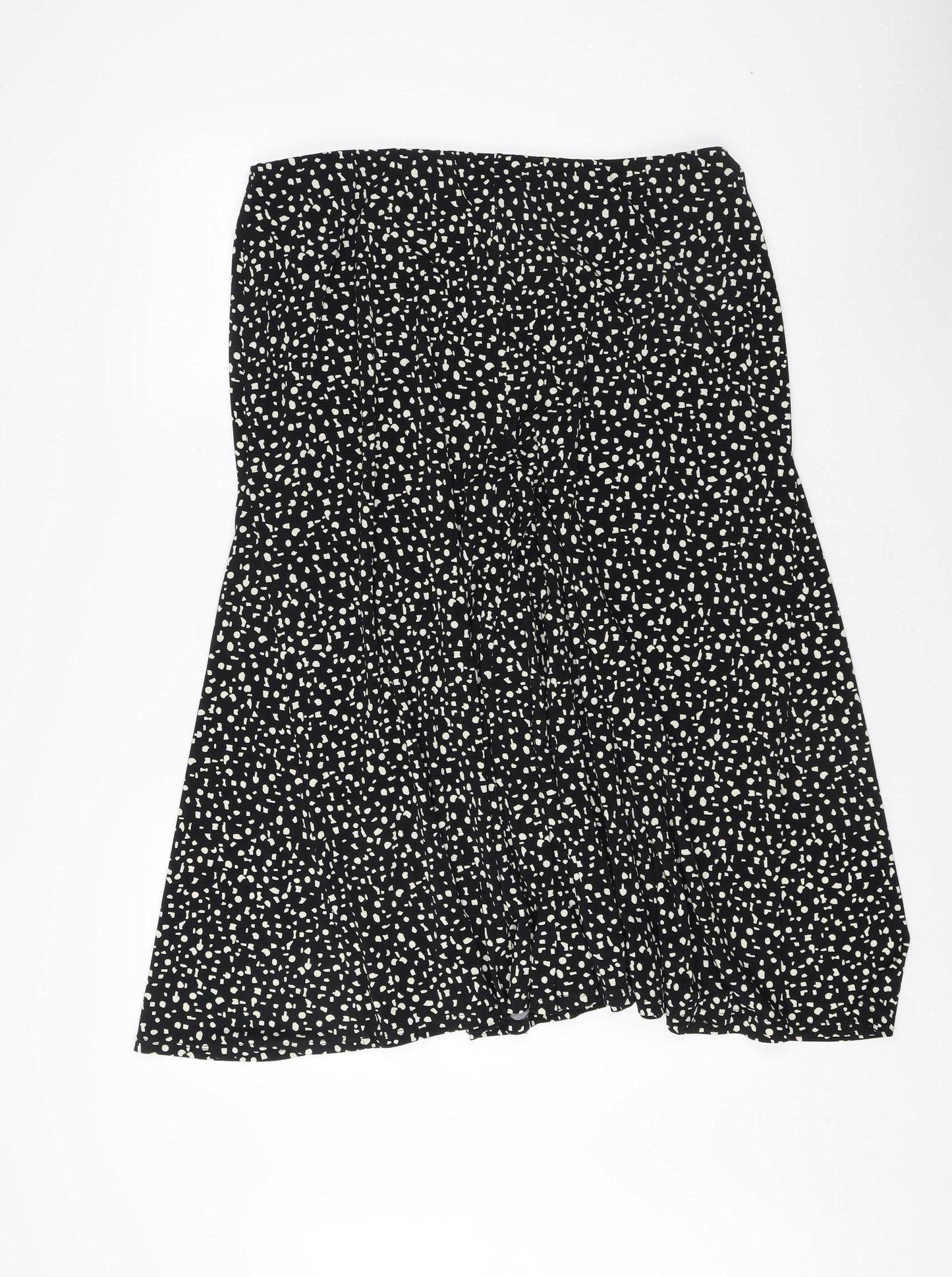 Viyella Women’s Black Polka Dot Skirt L