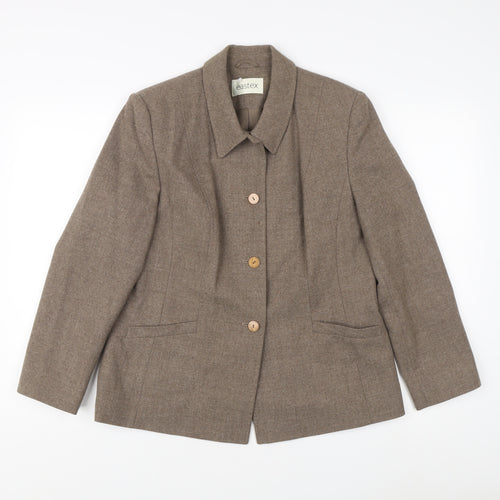 Eastex Women's Brown Blazer Size 12 Long Sleeve