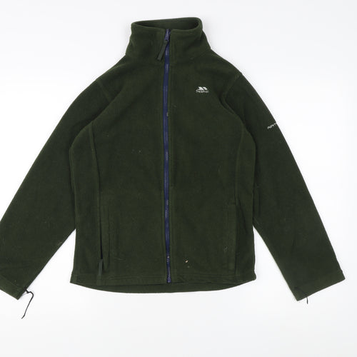Trespass Boys Green Fleece Jacket, Size 11-12, Autumn Winter