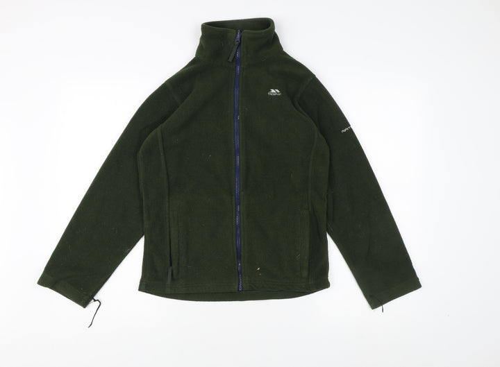 Trespass Boys Green Fleece Jacket, Size 11-12, Autumn Winter