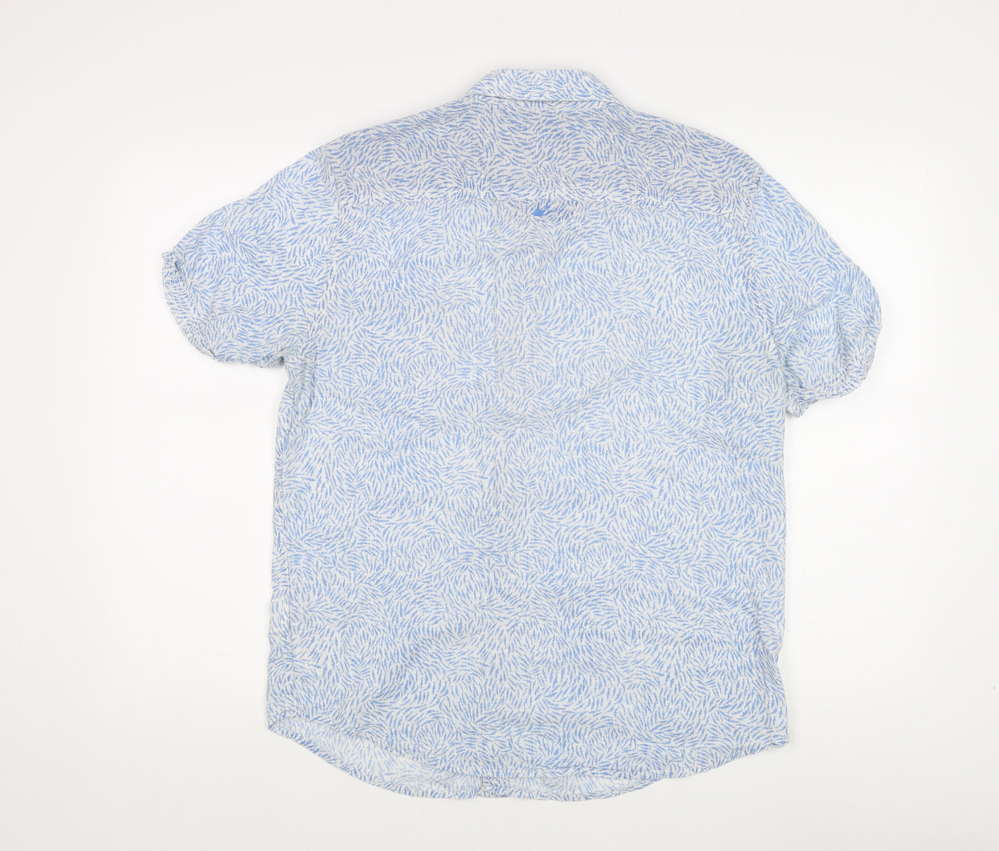 Mantaray Men's Blue Floral Button-Up Shirt