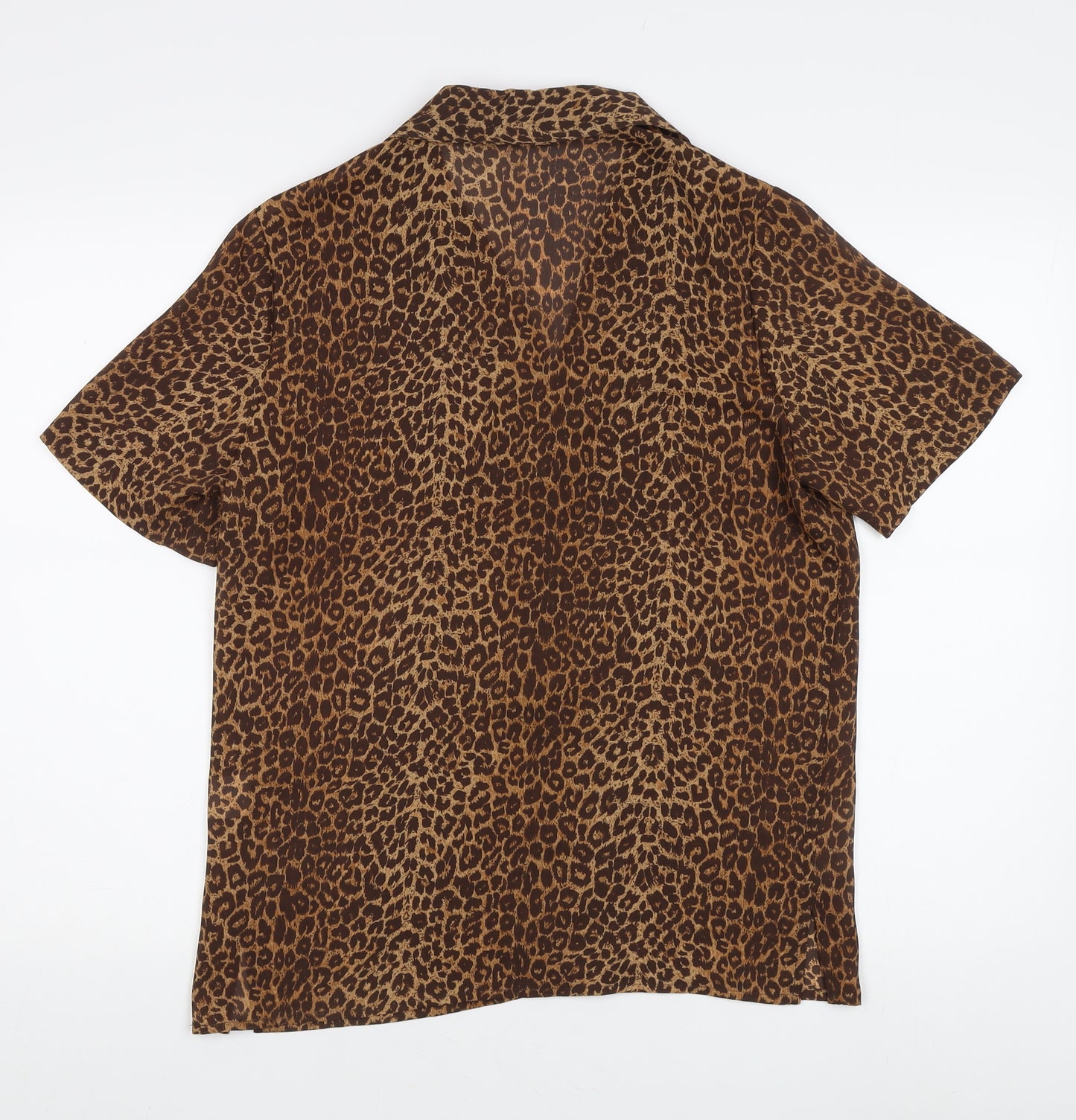 Alexon Women's Brown Leopard Print Button-Up, Size 10
