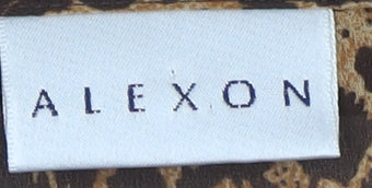 Alexon Women's Brown Leopard Print Button-Up, Size 10