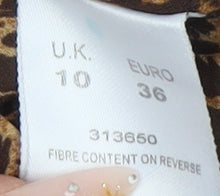 Alexon Women's Brown Leopard Print Button-Up, Size 10