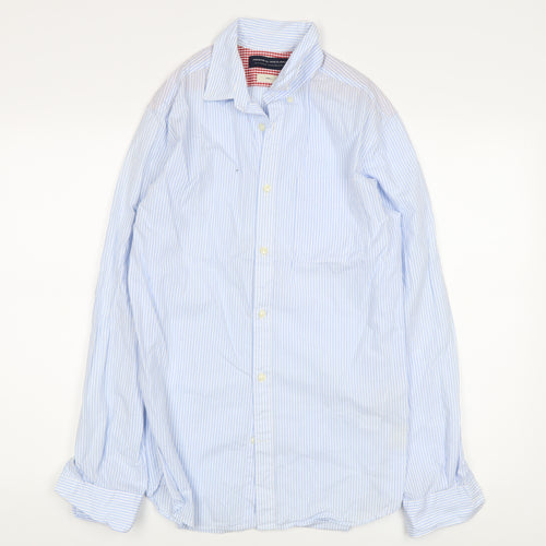 Jack & Jones Men's Blue Striped Dress Shirt S