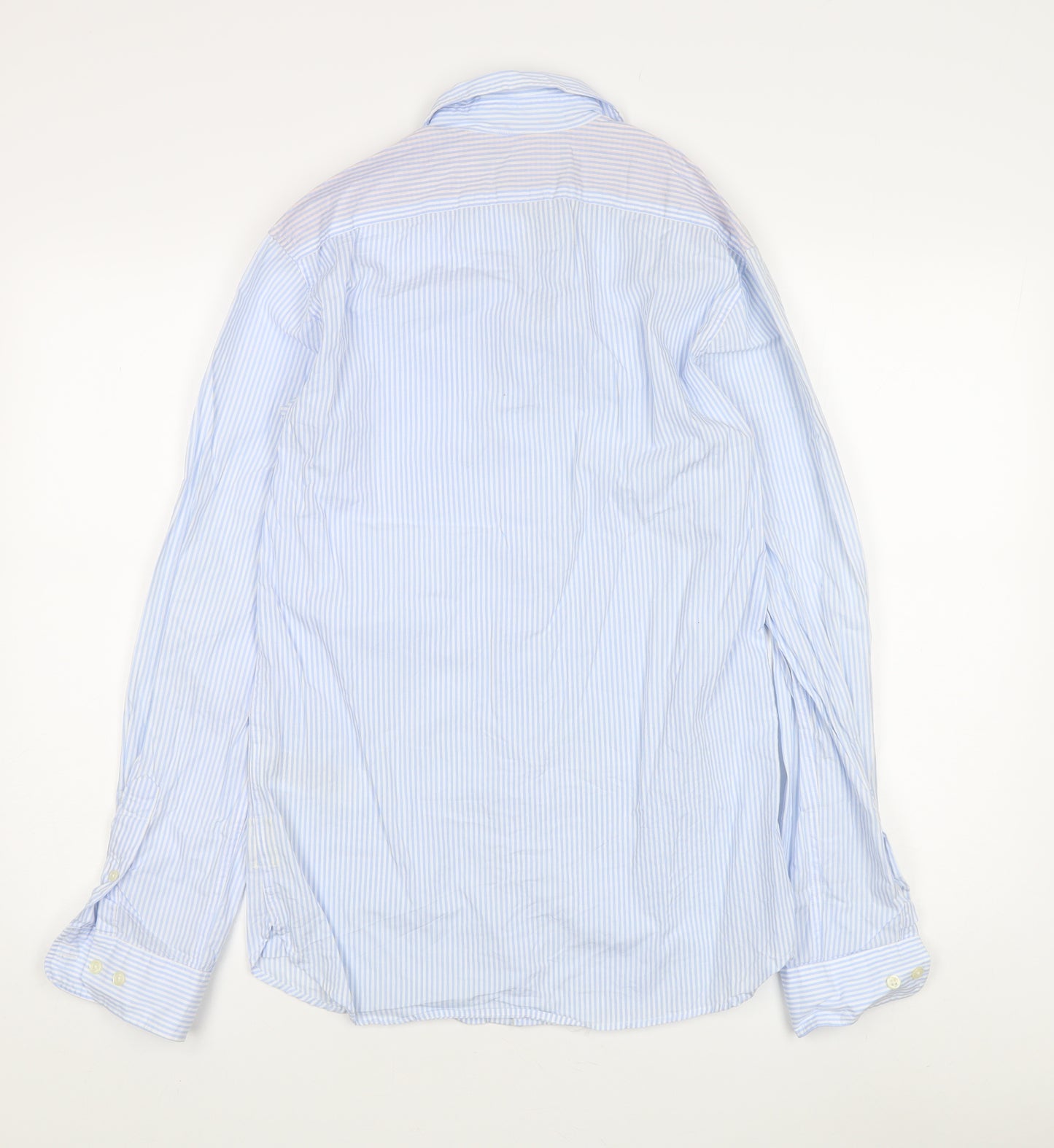 Jack & Jones Men's Blue Striped Dress Shirt S