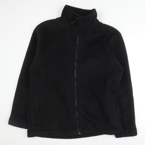 Portland Men's Black Fleece Jacket, Size L