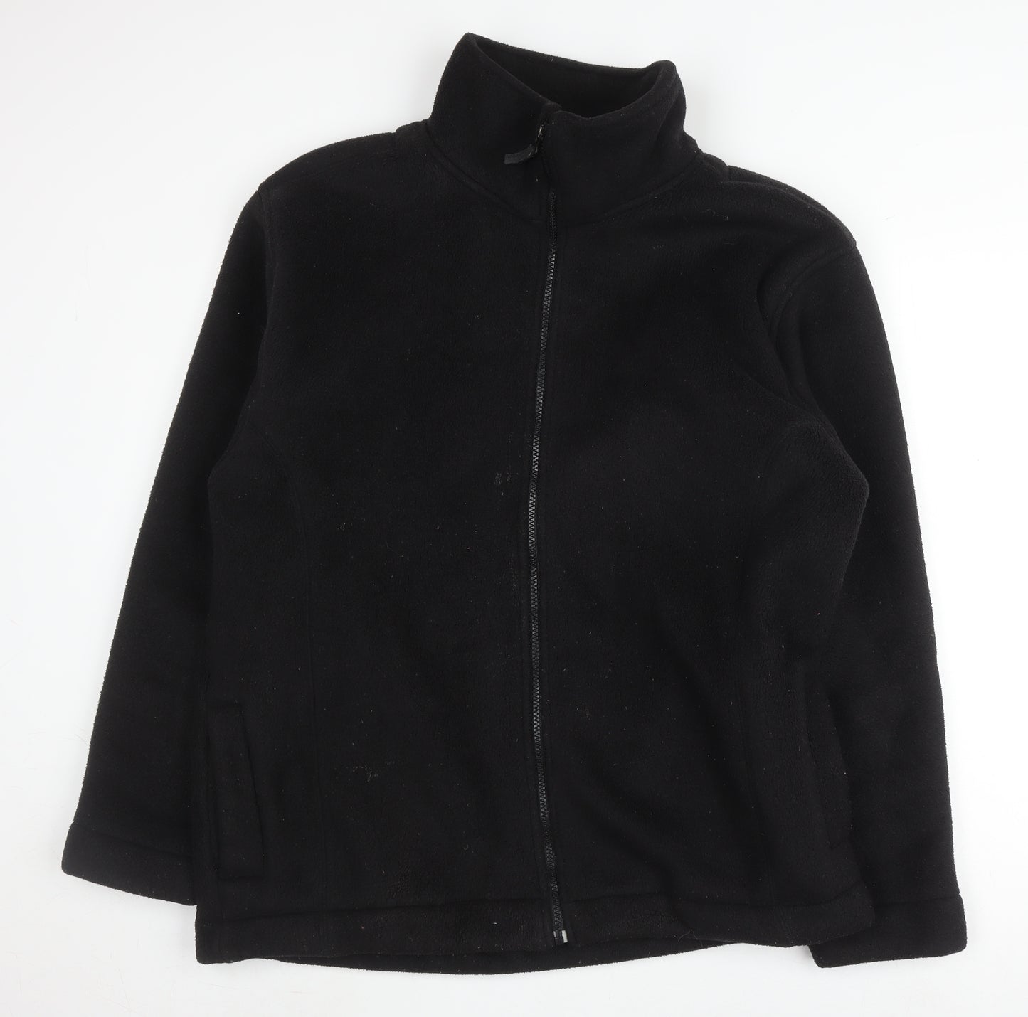 Portland Men's Black Fleece Jacket, Size L