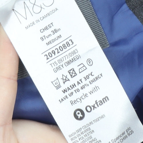 Marks and Spencer Men's Grey Jacket Blazer 38R