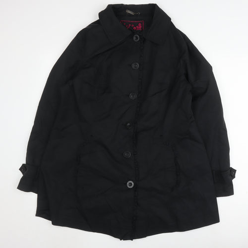 Rocha John Rocha Women's Black Trench Coat Size 10