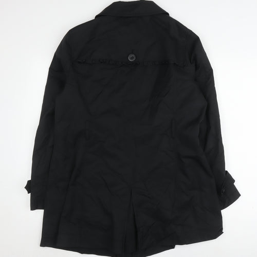 Rocha John Rocha Women's Black Trench Coat Size 10
