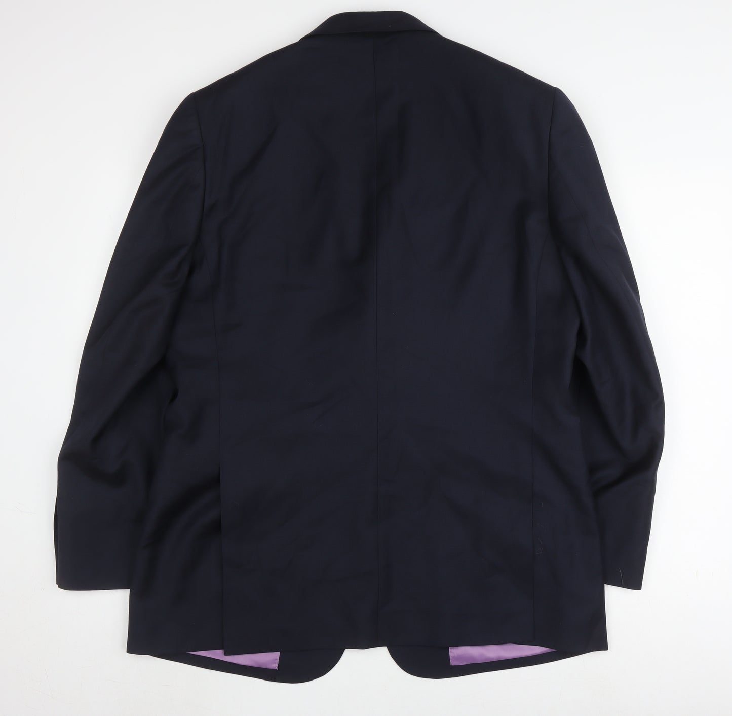 Charles Tyrwhitt Blue Wool Men's Blazer 42R