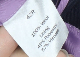 Charles Tyrwhitt Blue Wool Men's Blazer 42R