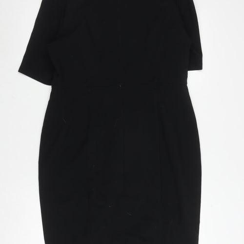 Marks and Spencer Black Sheath Dress Size 14 for Women