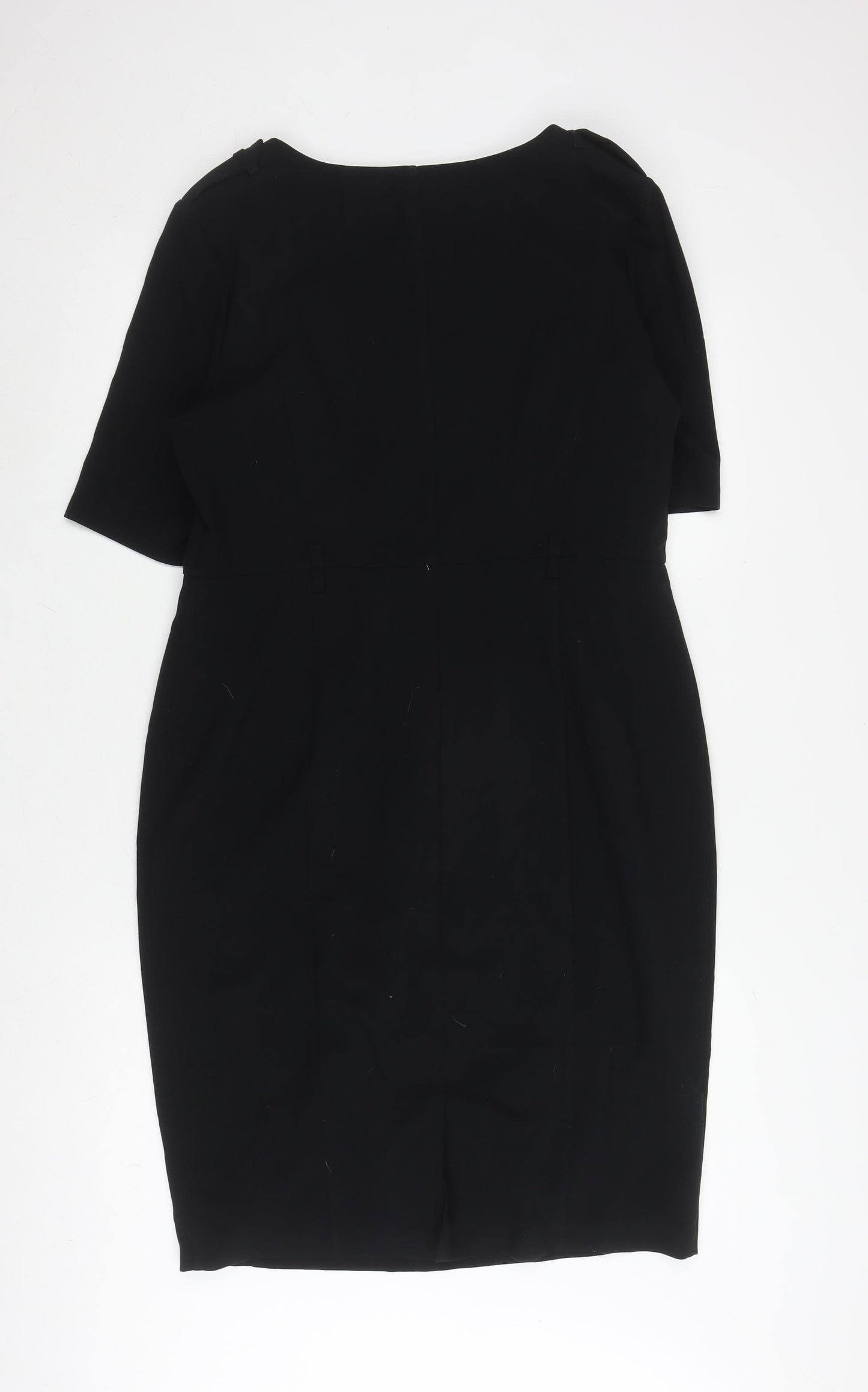 Marks and Spencer Black Sheath Dress Size 14 for Women