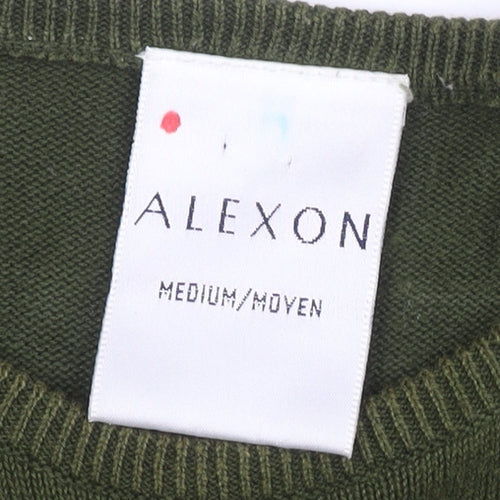 Alexon Women's Green Embroidered Jumper Medium