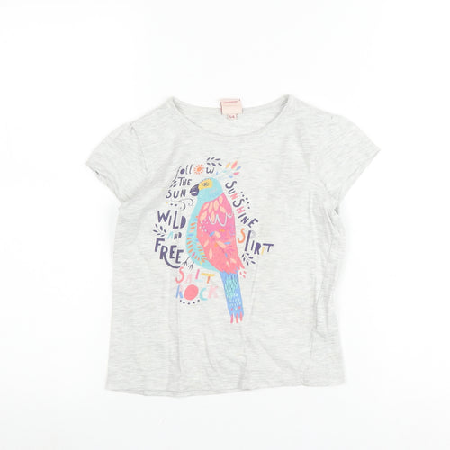 Saltrock Girls Grey Graphic Print T-Shirt 5-6 Years