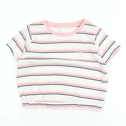 SoulCal & Co Girls' Pink Striped T-Shirt 11-12 Years