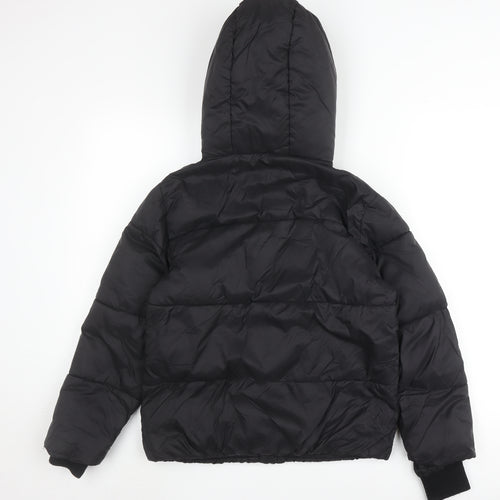 New Look Boys Black Nylon Puffer Jacket, Size 9 Years