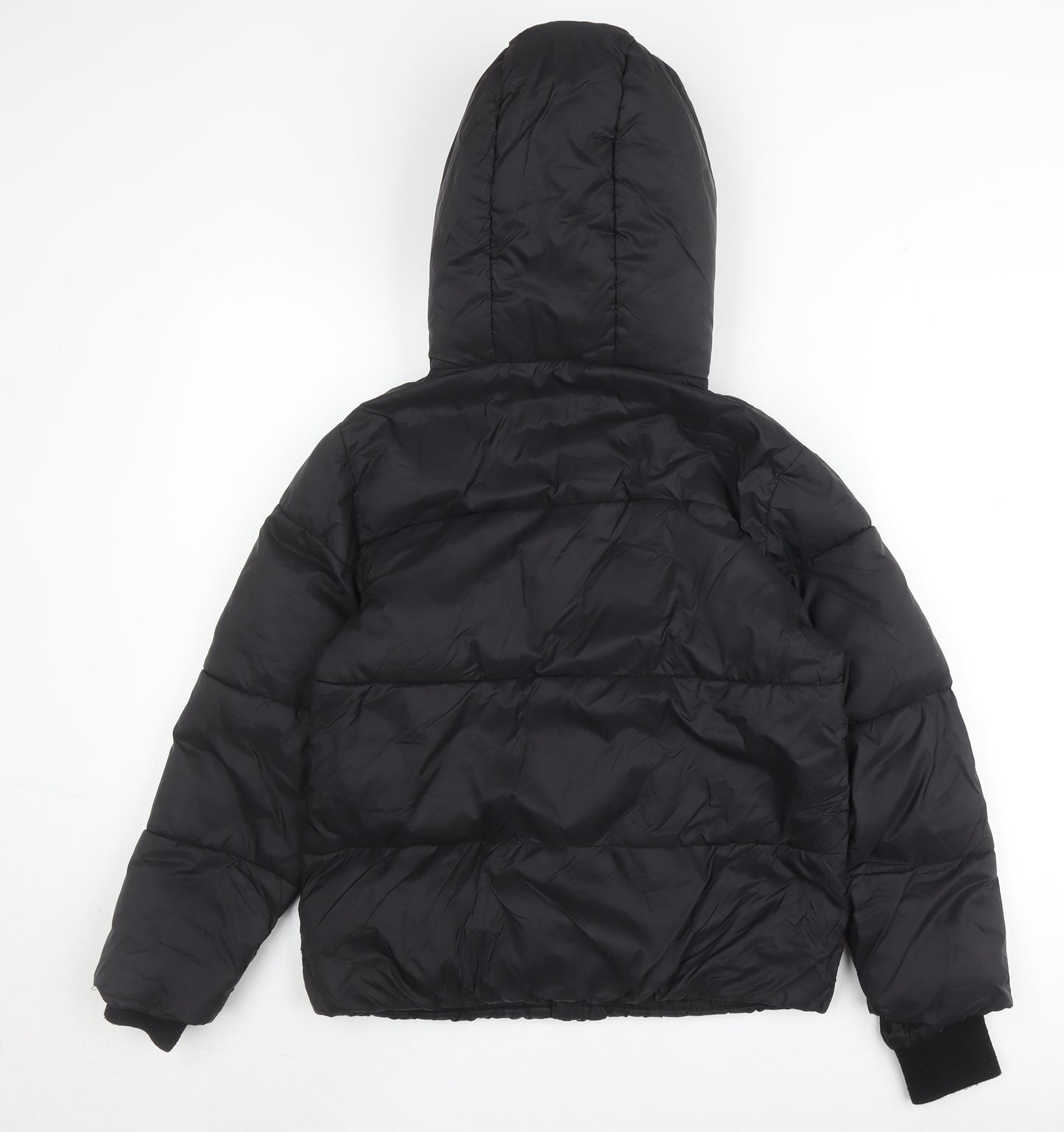 New Look Boys Black Nylon Puffer Jacket, Size 9 Years