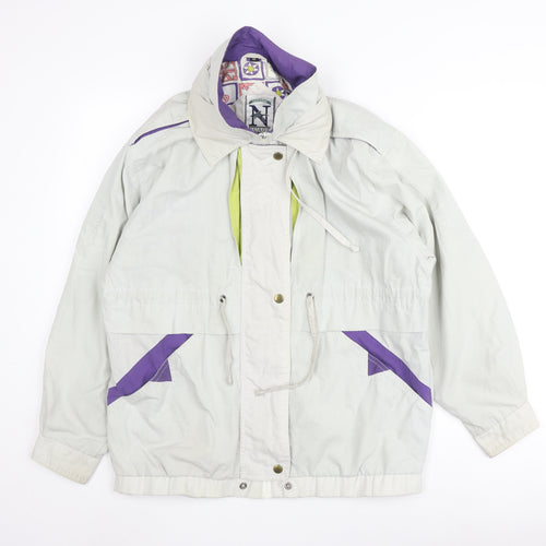 Nuage Women's White Rain Coat Jacket Size 12