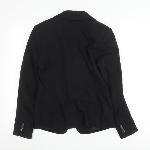 H&M Women's Black Blazer, Size 10, Elegant Regular Fit