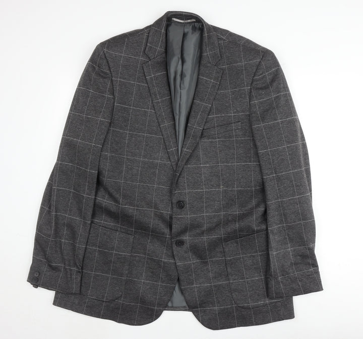 Burton Menswear Grey Check Blazer 46XL Men's Jacket
